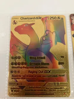 Pokemon Stage 2 & V Evolution Charizard Gold Foil Cards (lot of 6) - Image 3