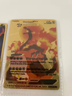 Pokemon Stage 2 & V Evolution Charizard Gold Foil Cards (lot of 6) - Image 5