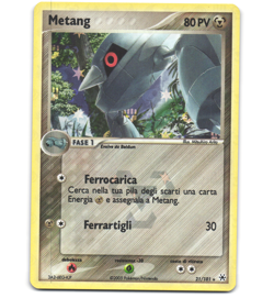 Pokemon 2005 Near Mint Metang ex Hidden Legends Italian Reverse Holo 21 Card - Image 1