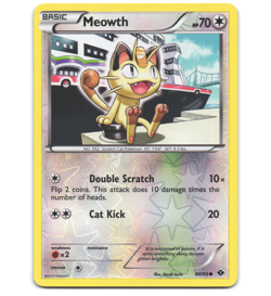 Pokemon 2012 Near Mint NM Meowth 80/99 Next Destinies REVERSE Card - Image 1