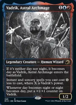 1x Vadrik, Astral Archmage - Foil Showcase NM Eng MTG - Midnight Hunt - Image 1