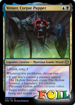 Venser, Corpse Puppet 219 MTG Phyrexia: All Will Be One Rare NP Foil - Image 1