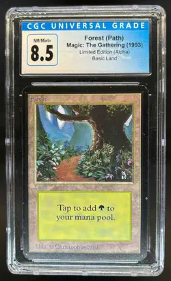 1993 Magic MTG Unlimited Forest #NNO CGC 8.5 - Image 1