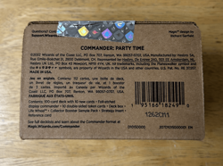 MTG Magic Party Time Commander Legends D&D Baldurs Gate Deck Sealed See Pics - Image 2