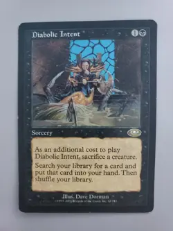 MTG Diabolic Intent Planeshift Regular Rare LP - Image 1