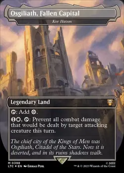 Kor Haven "Osgiliath, Fallen Capital" - Surge Foil Extended Art LTC NM MTG - Image 1