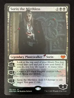 1x MTG Sorin the Mirthless (Foil) - Innistrad: Crimson Vow (VOW) #131 - Magic - Image 1