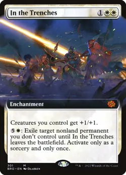 In the Trenches Extended Art Regular - The Brothers' War MTG-NM - Image 1