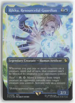 Rikku, Resourceful Guardian Borderless Chocobo Track Foil R Commander: FINAL FAN - Image 1