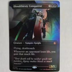 Bloodthirsty Conqueror - Foil Borderless - NM - Foundations FDN - MTG - Image 1