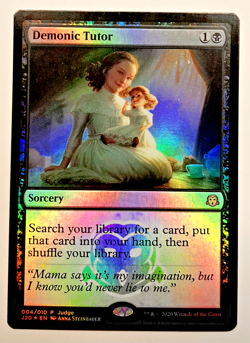 Demonic Tutor (J20) Judge Promos Foil NM - Image 1