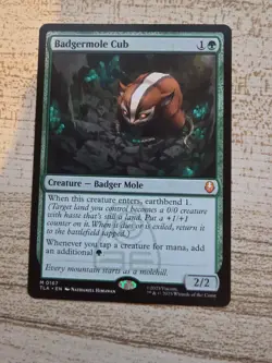 Badgermole Cub 0167 - Mythic Rare - MTG Magic Avatar The Last Airbender - Image 1