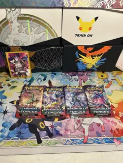 Pokemon TCG Scarlet Violet Temporal Forces Booster Packs Full Art Set 4 Pack - Image 1