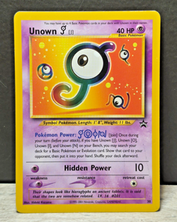 Unknown J 38/52 Black Star Promo 2001 Rare Pokemon TCG Vintage - Image 1