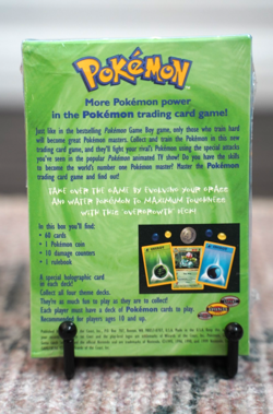 GUARANTEED SHADOWLESS Pokemon OVERGROWTH Base Set 2 Player Theme Deck HEAT SEAL - Image 2