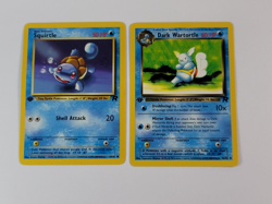 Pokemon Team Rocket 1st Edition Squirtle & Dark Wartortle US - Image 1