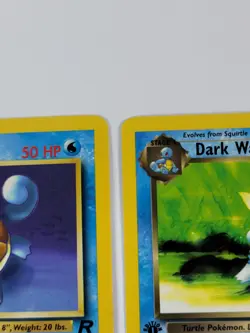 Pokemon Team Rocket 1st Edition Squirtle & Dark Wartortle US - Image 3