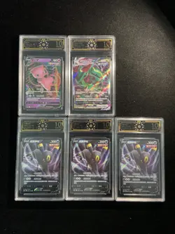 2024 Pokemon TCG S.CHN Rayquaza VMAX Mew V Umbreon OCD 10 Pristine Lot*5 M63 - Image 1