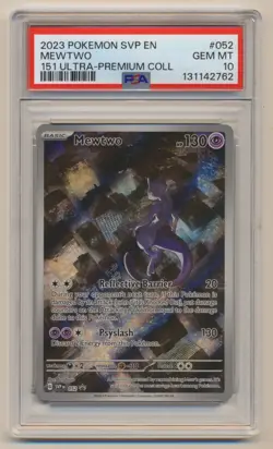 PSA 10 Pokemon UPC Black Star Promo Mewtwo SVP EN #052 GEM MINT Condition!! - Image 1