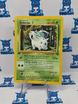 Nidoran 57/64 1st Edition - Jungle Pokemon MP - Image 1