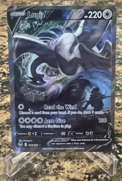 Pokemon Lugia V Alternate Full Art 186/195 Sword & Shield Silver Tempest - Image 1