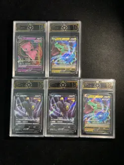 2024 Pokemon TCG S.Chinese Rayquaza V Mew V Umbreon V OCD 10 Pristine Lot*5 M63 - Image 1