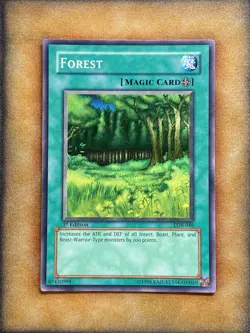 Yugioh Forest LOB-046 Common 1st Ed North American NM - Image 1