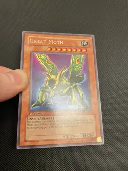 Yu-Gi-Oh! TCG Great Moth Metal Raiders MRD-070 1st Edition Rare NA English - Image 3