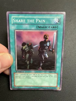 Yu-Gi-Oh! Share the Pain Metal Raiders MRD-140 1st Edition NA English Vintage - Image 1