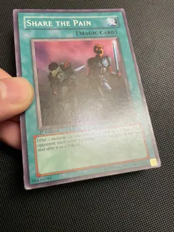 Yu-Gi-Oh! Share the Pain Metal Raiders MRD-140 1st Edition NA English Vintage - Image 2