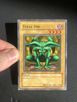 Vintage YuGiOh Feral Imp MRD-001 Common 1st Edition Metal Raiders NA English - Image 1