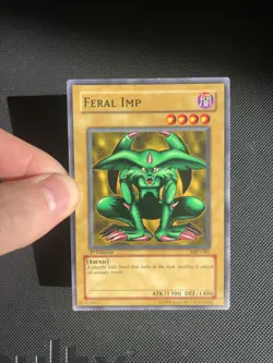 Vintage YuGiOh Feral Imp MRD-001 Common 1st Edition Metal Raiders NA English - Image 4