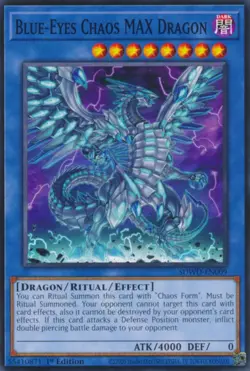 YUGIOH Blue-Eyes White Dragon Deck Chaos MAX Complete 40 Cards - Image 1