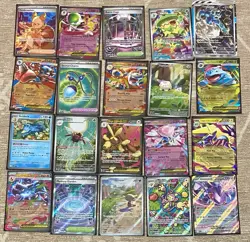 TCG Pokemon 40x Card Binder Lot Collection - Illustration Rare, FA's, Ex’s, More - Image 1