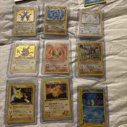 Six Holographic Pokemon Trading Cards That Are Gently Used plus more - Image 1