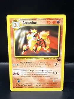 Pokemon Card - Arcanine WoTC Black Star Promo 6 Non Holo V - Image 1