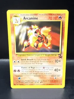 Pokemon Card - Arcanine WoTC Black Star Promo 6 Non Holo V - Image 3