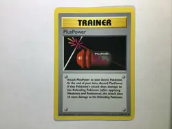 PlusPower Shadowless Pokemon Card Base Set Uncommon 84/102 English Near Mint - Image 1