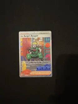 Pokemon Card - Lt. Surge's Bargain 185/132 - Mega Evolution - Image 1
