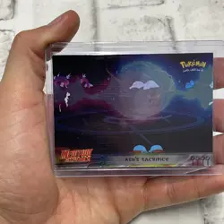 Pokemon Ash's Sacrifice Card Holo Foil Mewtwo Strikes Back Blue Logo Topps LP+ - Image 1