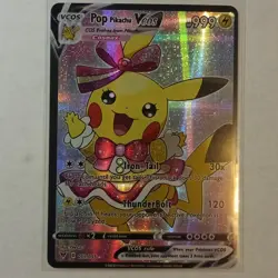 Pop Pikachu Pokemon Fan Art Custom Card - Image 1