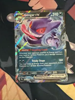 Pokemon TCG Gengar EX Temporal Forces Ultra Rare Card 104/162 - Image 1