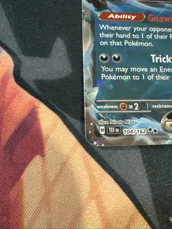 Pokemon TCG Gengar EX Temporal Forces Ultra Rare Card 104/162 - Image 2