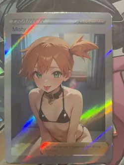 Pokemon Misty Anime Waifu Custom DIY Trainer Art Sexy Pokemon card - Image 1