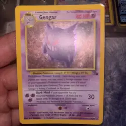 Pokemon TCG Gengar Fossil Holo Card 1995-98 Near Mint Condition - Image 1