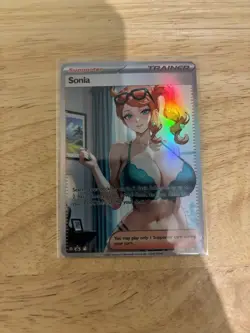 Pokemon Sonia Anime Waifu Card Lot - Near Mint (Used) - Image 4