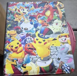 New Large Pokemon Card Zipper Binder 900 Cards with 50 Removable Sleeves TCG - Image 1