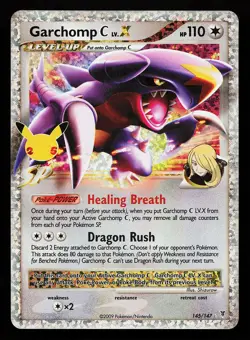 Garchomp C LV.X 145/147 Holo Celebrations Classic Collection Pokemon Card - Image 1