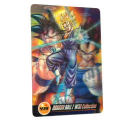S3412 Gogeta & Vegito 3D Japanese Dragon Ball Z x Morinaga Clear Card 419 D2 - Image 2