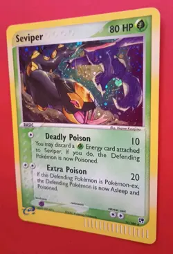 POKEMON Card SEVIPER HOLO Rare 11/100 LP/EX Vintage EX Sandstorm TCG 2003 Nice! - Image 2